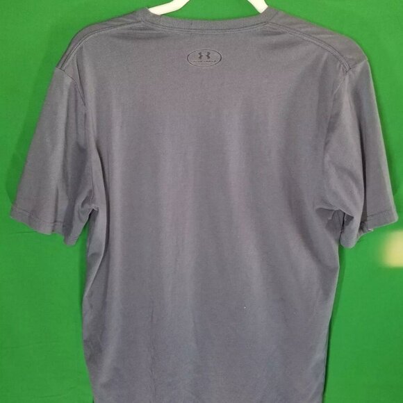 Under Armour Mens Size Medium Short SleeveT-Shirt Loose Heatgear Gray - Picture 2 of 6